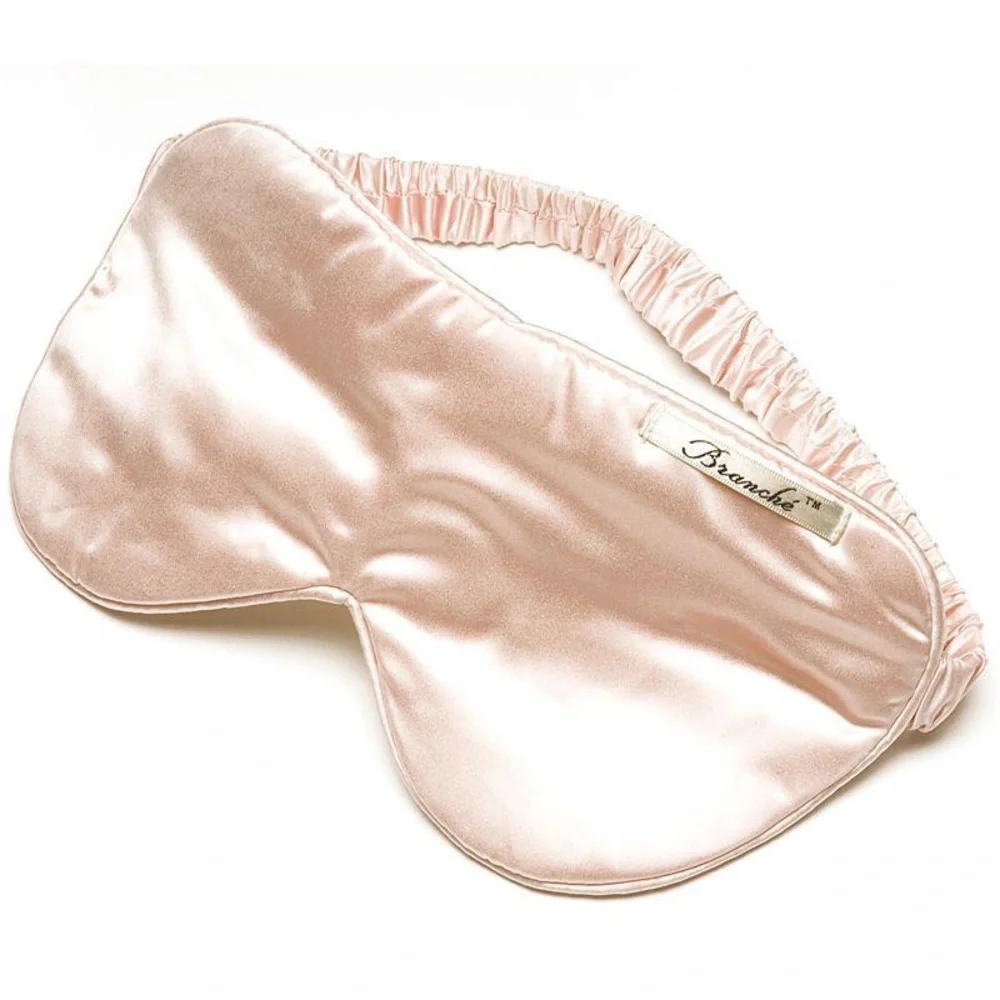 Branche Pink Silk Eye Mask